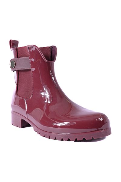 Tommy Hilfiger Metall Detaillierte Ankle Rainboot