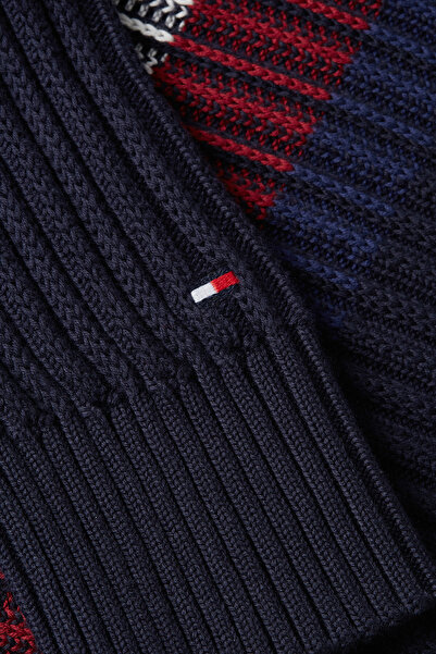 Tommy Hilfiger Global Striped Chunky Rib C NK Kumas