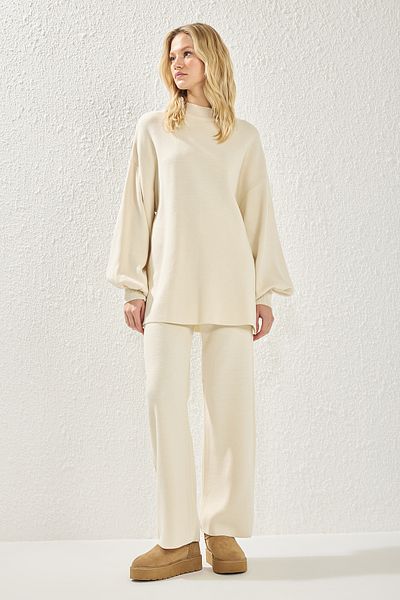 Trendyol Modest Relaxed Pique Knitwear Hijab Set - Straight Cut Tctaw25Us00124