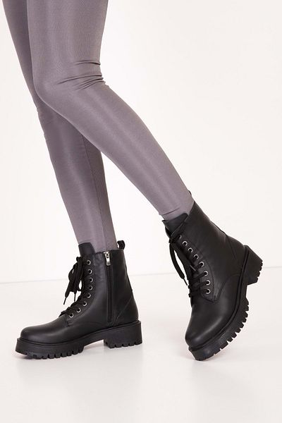 Gondol Cizme scurte zilnice confortabile din piele naturală.1517