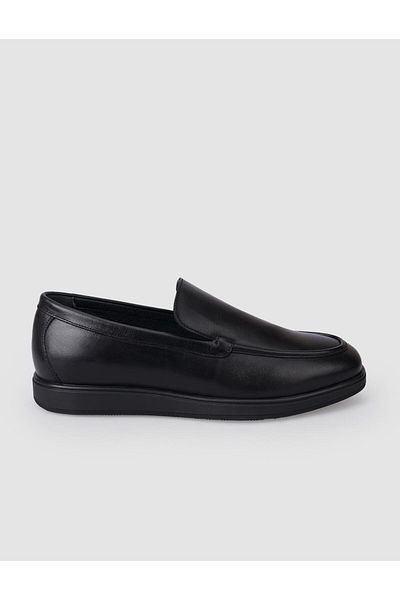 Cabani 100% Genuine Leather Black Men's Loafer