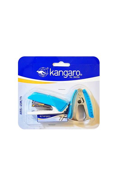 Kangaro Combo of ARIS 45M Stapler, Staples Remover SR-45T and Staples 26/6