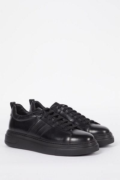 Galliano Shoes Capri Genuine Leather Black Napa Eva Ready Sole Sneaker