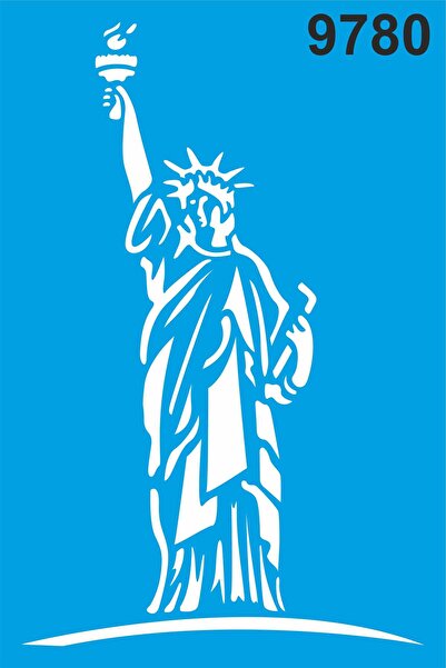 StencilSepeti تمثال الحرية - قالب رسم استنسل