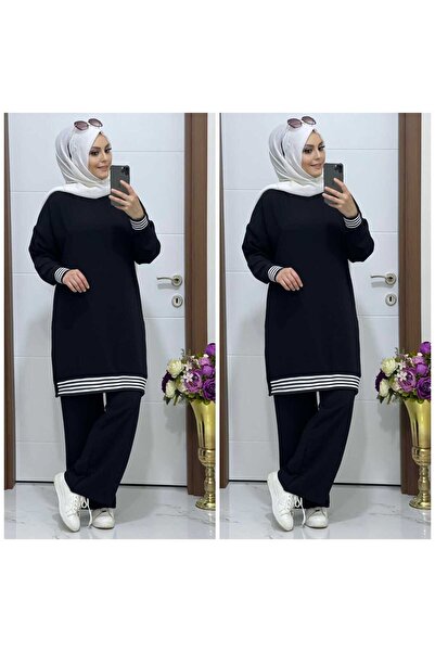 modasura 7070 K 20 Black Tunic Trousers Set