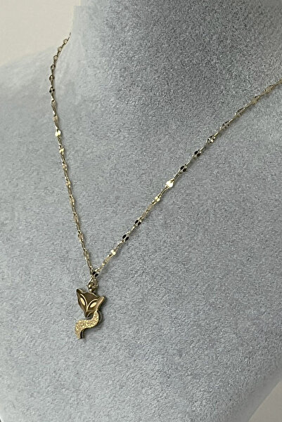 Fubena Tilki Sallantılı Zincir 316L Çelik Kolye