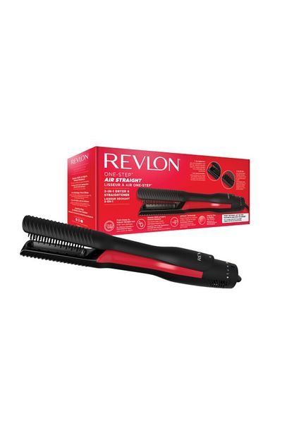 Revlon One-Step Air Straight 2-in-1 Dryer & Straightener, 6 Speed Settings - RVDR 5330ARB