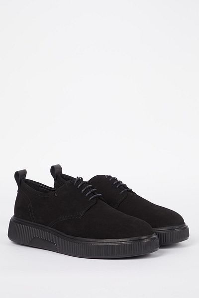 Galliano Shoes Rovigo Genuine Leather Black Suede Eva Ready Sole Casual Shoes