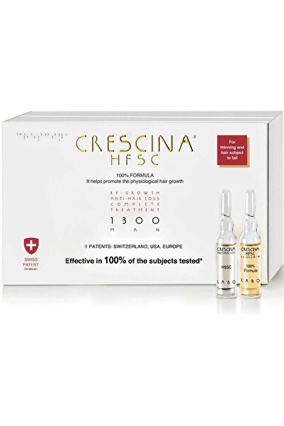 CRESCINA مجموعة العناية الكاملة للشعر للرجال من HFSC 1300، 10+10، 3.5 مل