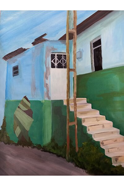 artoloji Hilal - Topkan - Mahallenin Hafızası I - 2023 - Kağıt üzerine akrili...