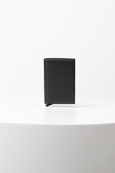 BAYDERİ Genuine Leather Valde - Card Holder Wallet with Mechanism