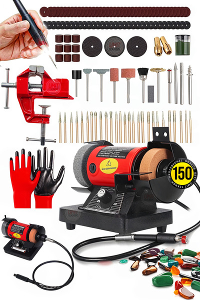 PROXTECH 150PCS Metal Turbo Motorlu Çark Motoru Devirli Dramel Zımpara Bileme...