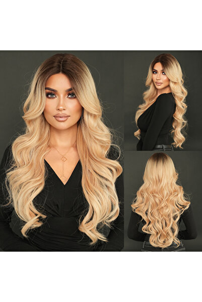 REMY HAİR Karamel Sarısı Uzun Tül Peruk