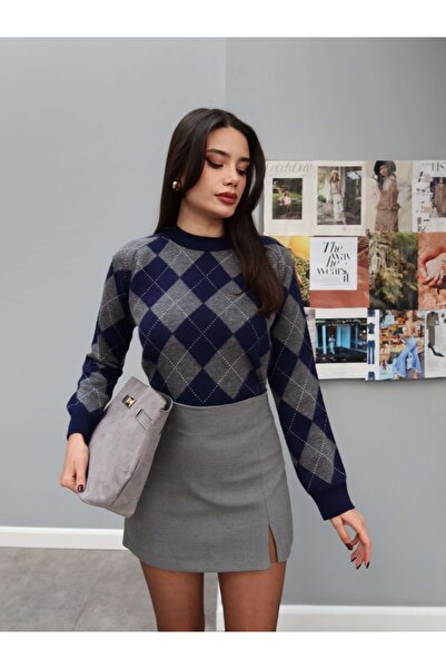 ESRAHELVACI Fusta scurtă mini cu fante