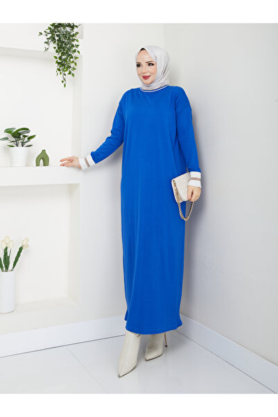 MODAMÜNASİP Rochie minunată, mercerizată, fără păr, cu detaliu cu sclipici