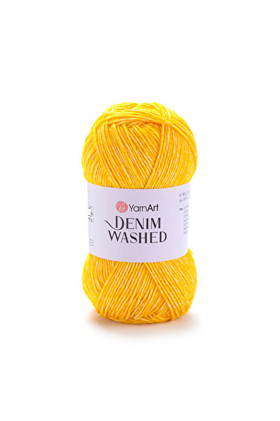 Yarnart حبل منسوج يدويًا من قماش الدنيم - الخردل - 901