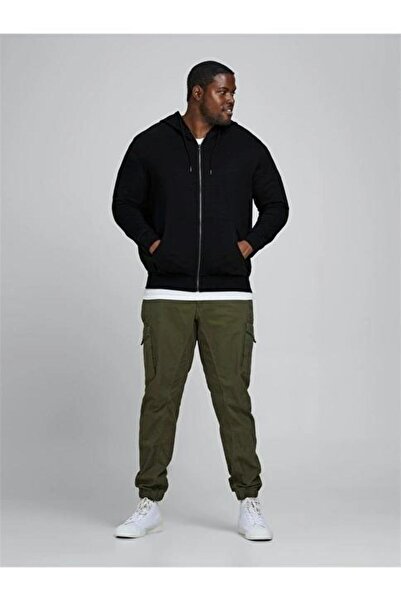 Jack & Jones Jack&jones 12182493 Onden Fermuarlı Kanguru Cep Kapsonlu Sweat