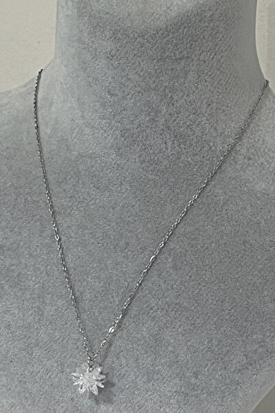 Fubena قلادة من الفولاذ الأبيض على شكل لوتس 316 لتر