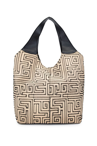 Dolce Women's Vegan Beige Nks Shoulder Bag