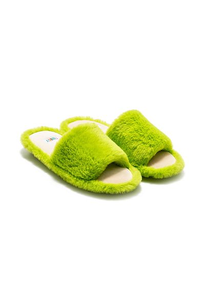Twigy Lisa Plush Women's House Slippers Green 36/41