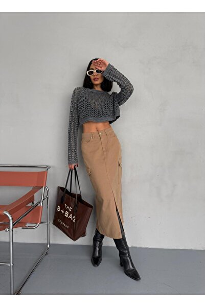 Zeo Basic Тънка предна пола с товарен джоб