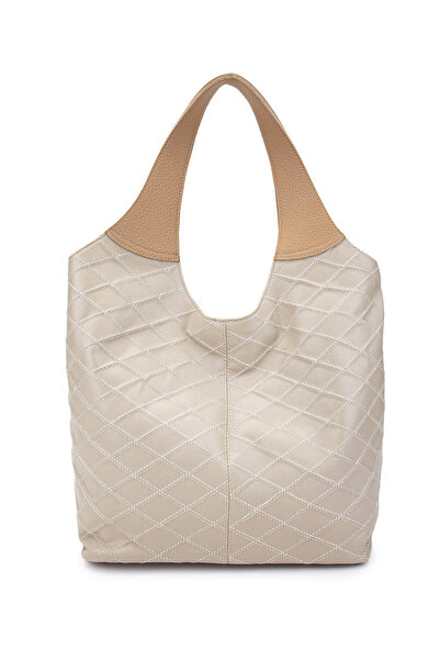 Dolce Women's Vegan Beige Cap Shoulder Bag