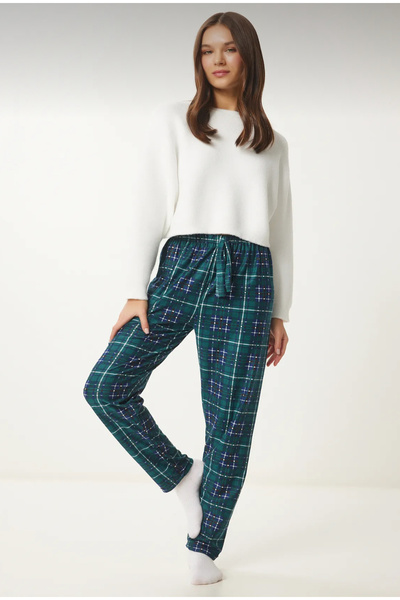 Free Beka Unisex Patterned Pajama Bottom - Elastic Waist, Casual and Comfortable Use