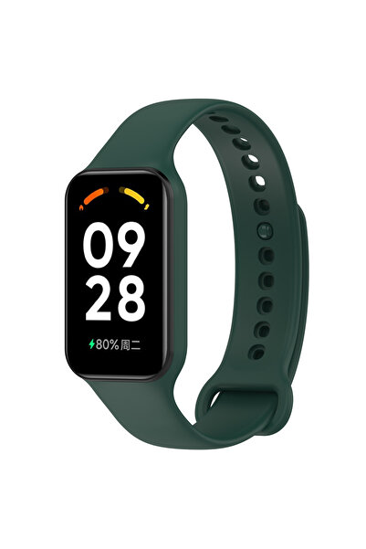 Techmaster Redmi Band 2 Xiaomi Mi band 8 Active Uyumlu Silikon Kordon Kayış