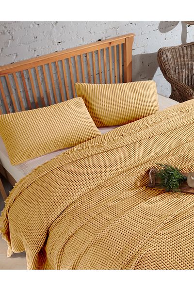 destinyhometex Cuvertura de pat Waffle 160x240 Cm Single