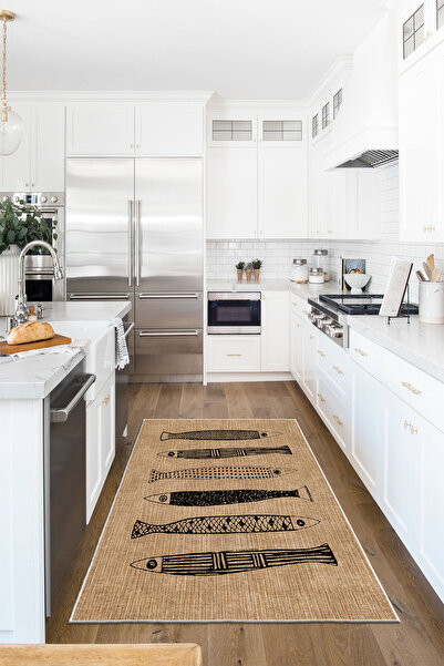 Homefesto Dekoratif Özel Tasarım Yıkanabilir,İnce, Kaymaz Tabanlı, Modern Hal...