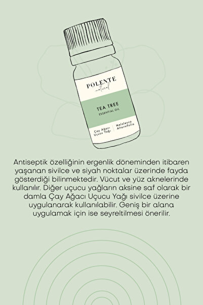 Polente Natural Çay Ağaçı Uçucu Yağı (10ML)