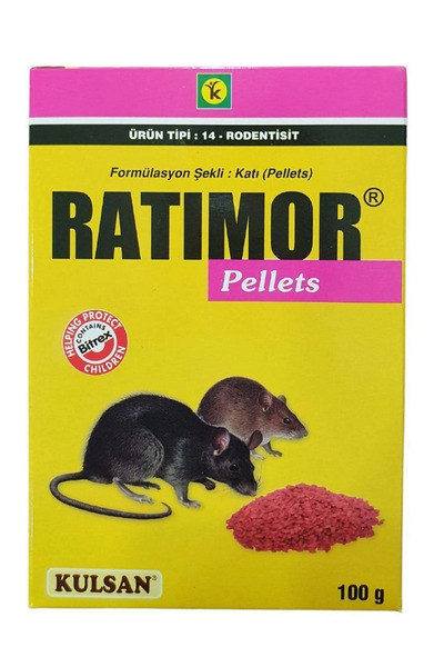 Kulsan İlaç Ratimor Pellet 100 gr Etkili Fare Zehiri
