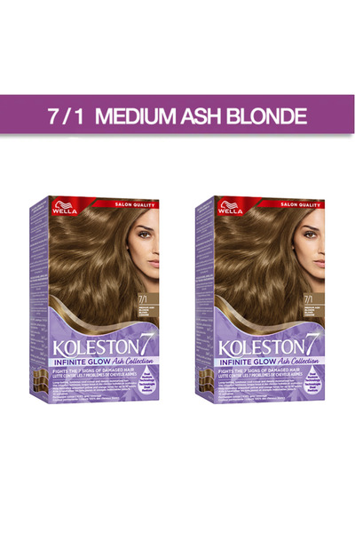 Wella صبغة كوليستون سوبريم إنفينيت جلو أشقر رمادي - تغطية ١٠٠٪ للشعر الرمادي ...