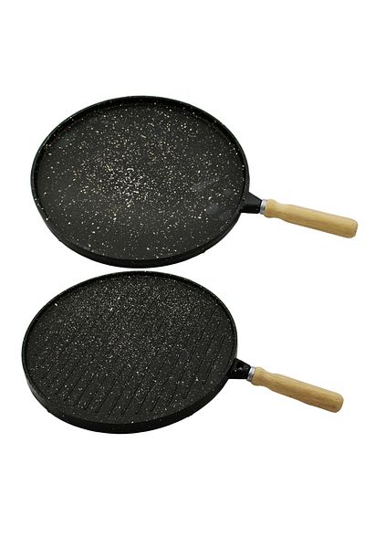 Tilmiz Double Sided Cast Granite Pan - Pancake Pan 36cm (4172)