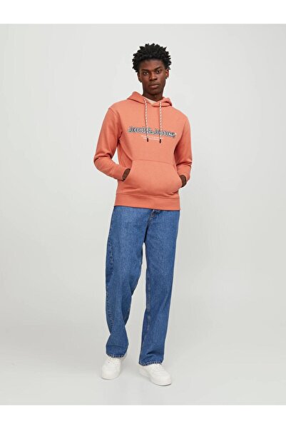 Jack & Jones JACK&JONES 12246802 ORIGINALS СВІТШОТ З НАДПИСАМИ ТА КАПЮШОНОМ
