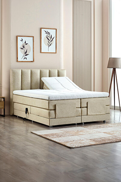 Unimet Nera Elektrikli Motorlu Hareketli Kumandalı Tek Kişilik Karyola+Başlık...