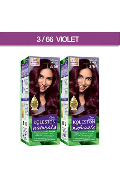 Wella كوليستون ناتشورالز ناتشورالز 3/66 - عبوة من قطعتين - بنفسجي