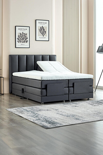 Unimet Nera Elektrikli Motorlu Hareketli Kumandalı Tek Kişilik Karyola+Başlık...