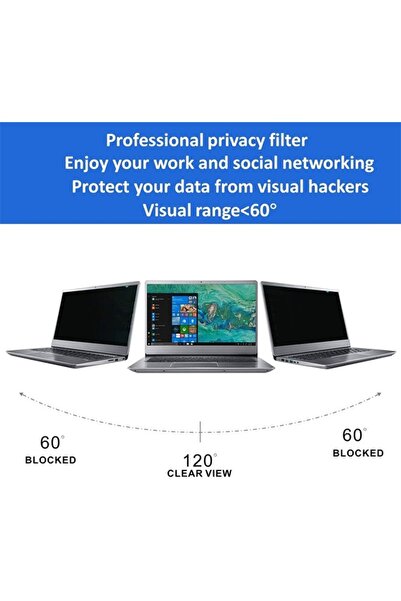 Taimi فلتر الخصوصية فيلم واقي مضاد للتوهج بدون فجوة لشاشة الكمبيوتر المحمول مقاس 15.6 بوصة