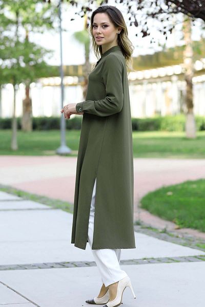 Fashion Showcase Τονίκα χακί Rozalin