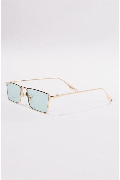 G Sport POLO Green Retro Rectangular Sunglasses