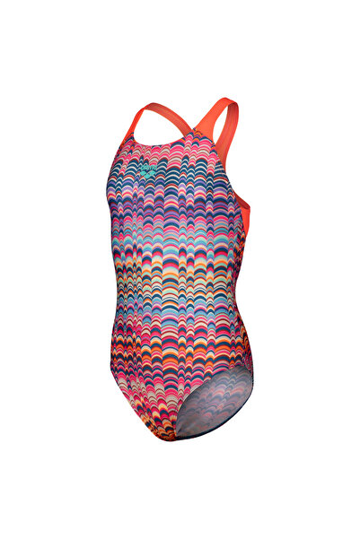 ARENA Ondulation Swimsuit Pro Back Çocuk Kırmızı Yüzücü Mayosu 008168192