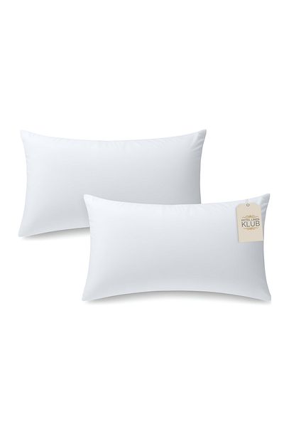 Hotel Linen Klub 2-Piece Microfiber Cushion Filler, 400 grams Hollowfiber Filling , 30 x 50 cm