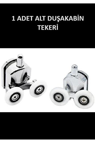 optana Tekerlek Duşakabin Tekerleği Alt Cam Rulman Krom Teker 23 MM