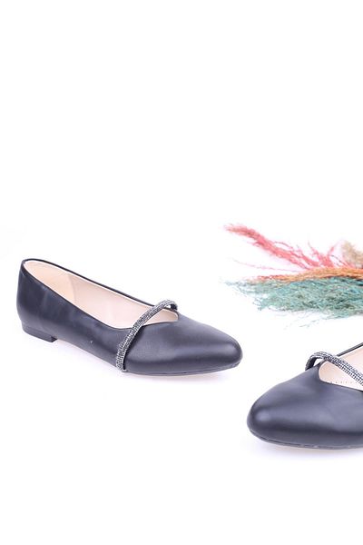 Sedef 212 Women's Daily Stone Ballerina Shoes