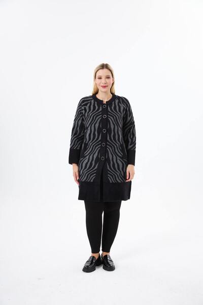 BELİN Patterned Angora Knitwear Cardigan