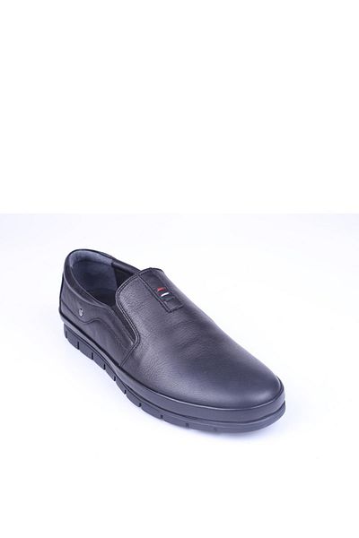 JAMES FRANCO 2840 Men's Black Soft Leather Comfort Shoes