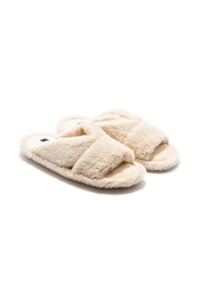 Twigy Moli Plyšové dámské domácí pantofle Béžová 36/41