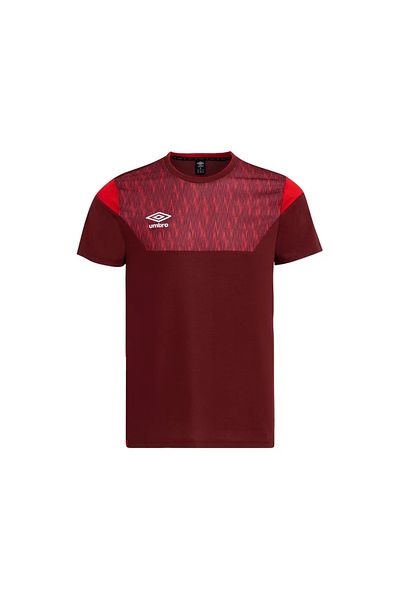 UMBRO Μπλουζάκι προπόνησης DlAMOND - B. Collar, Claret Red