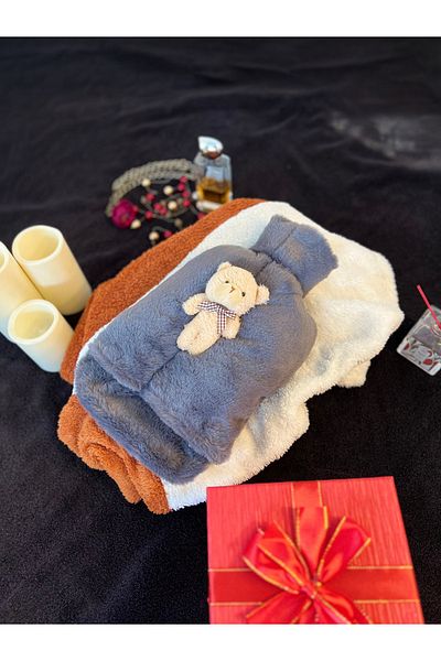 TREND COLOR 2 Lt Smoked Plush Toy Warm Water Bag - Foot Warmer, Plug-In